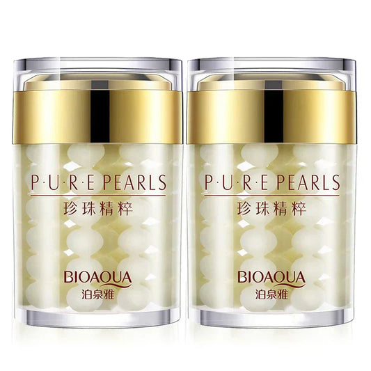 2pcs BIOAQUA Pure Pearl Face Cream moisturizing and anti-wrinkle hydrating facial cream for women